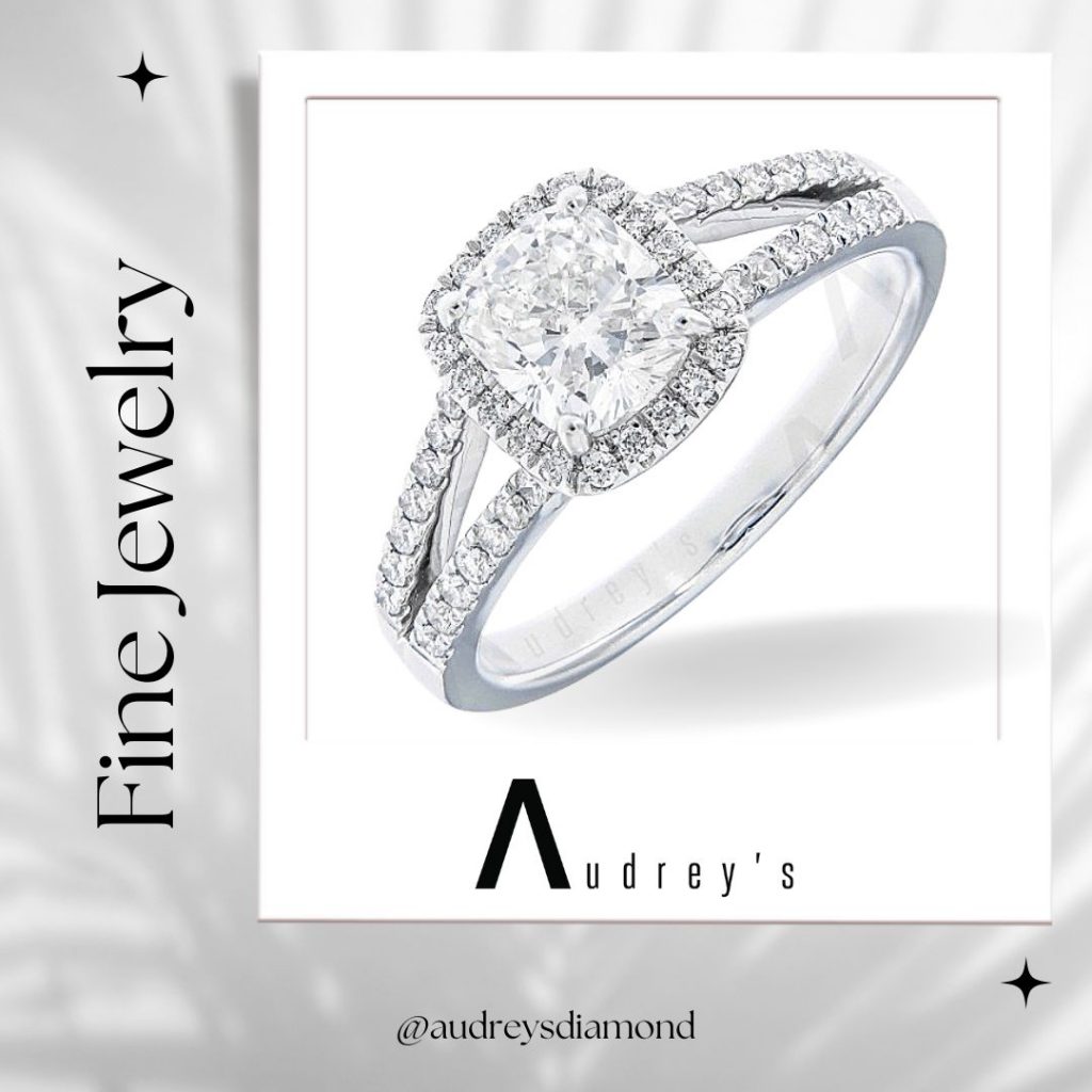 Jewelry, Cushion Cud Diamond Engagement Ring