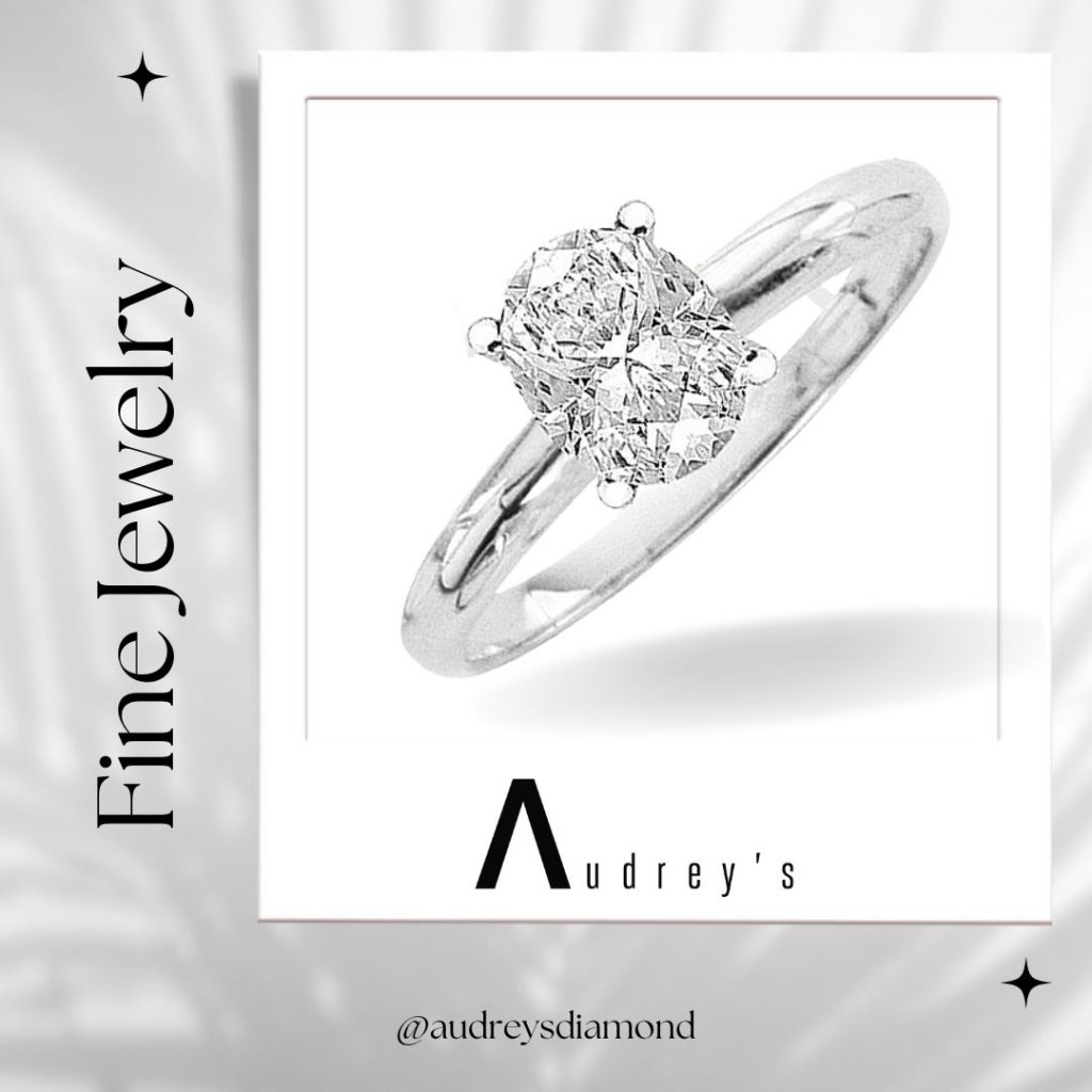 Jewelry, Oval-Cut Diamond Engagement Ring