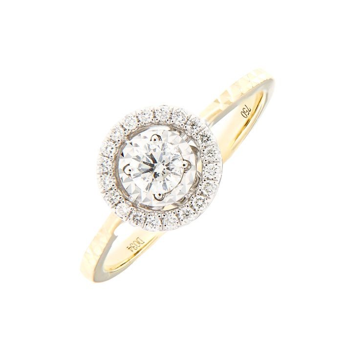 Round Shape Diamond Minimal Ring
