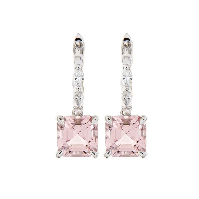 Aquamarine Diamond Earring