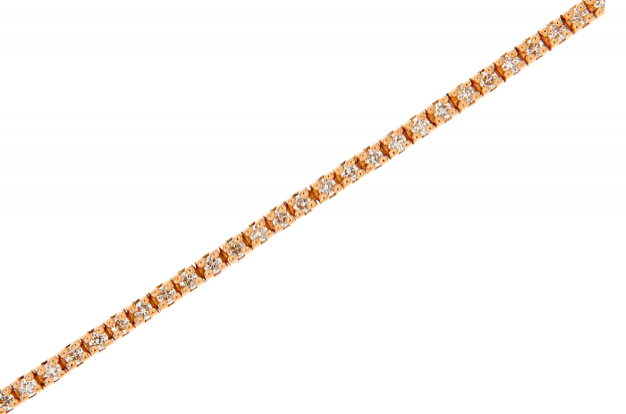 Gold Diamond Tennis Bracelet