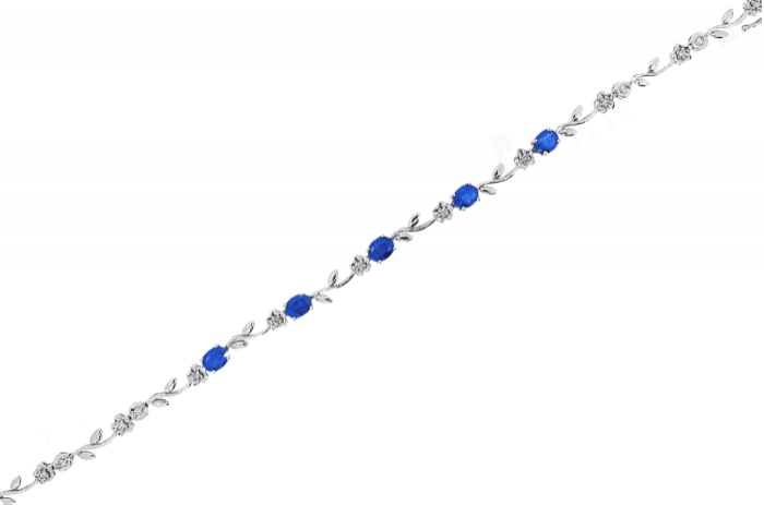 Gold Sapphire Diamond Designer Bracelet