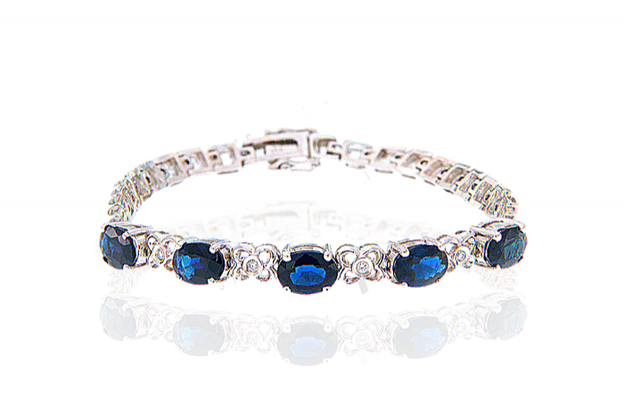  Sapphire Diamond Fancy Bracelet