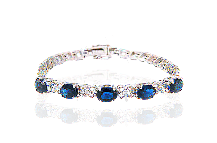  Sapphire Diamond Fancy Bracelet