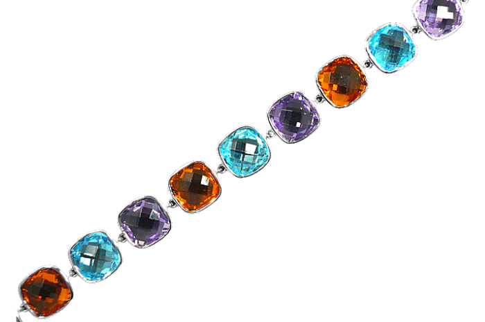 Gold Color Gemstone Bracelet
