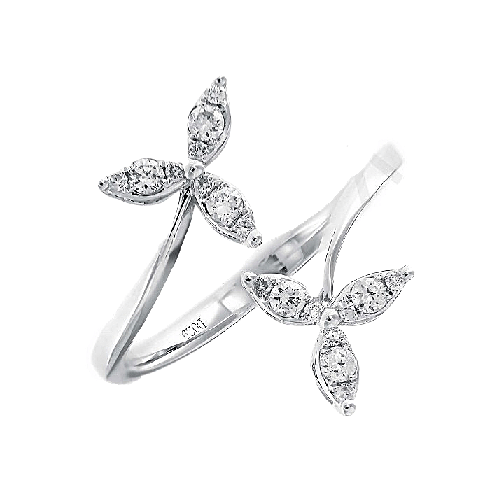 Floral Cocktail Diamond Ring