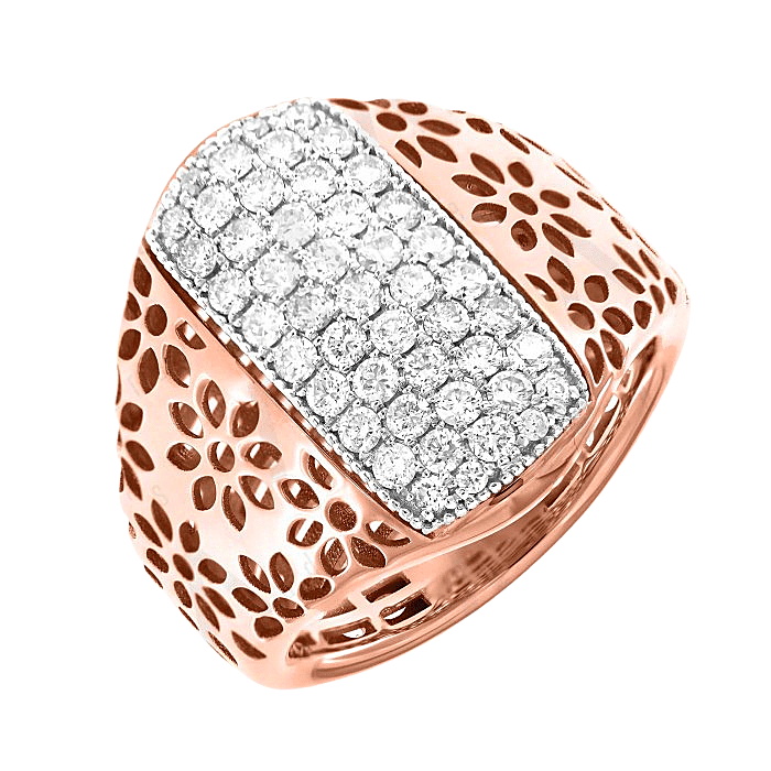  Statement Diamond Cocktail Ring 