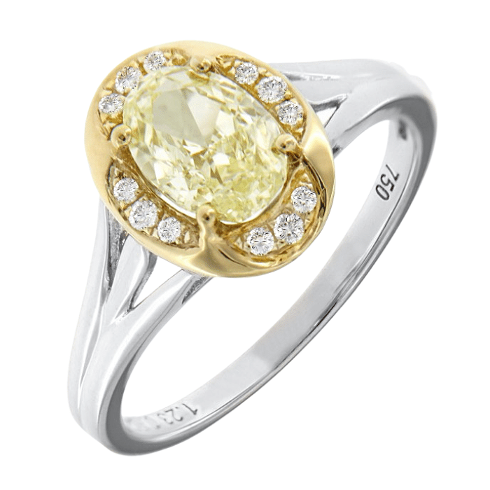 Gold Diamond Engagement Ring