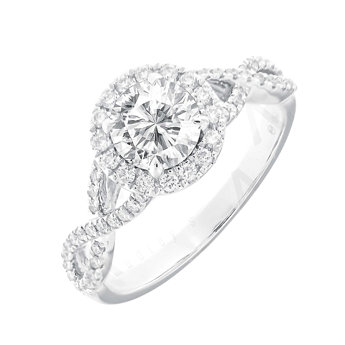 White Gold Diamond Engagement Ring