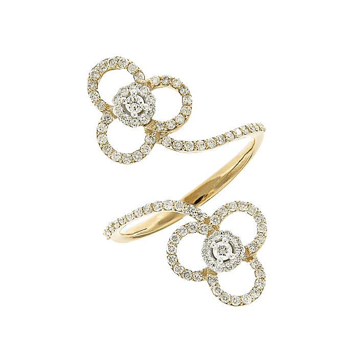 Floral Artistic Diamond Ring