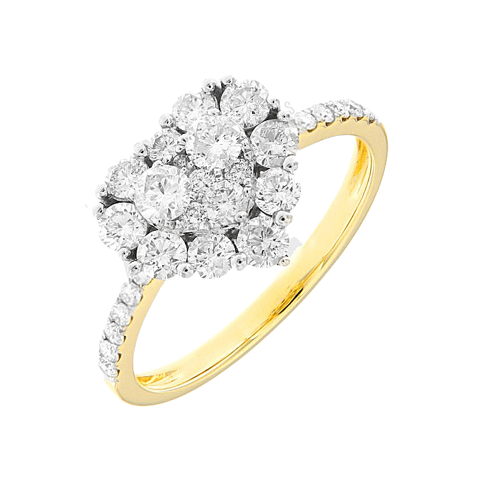 Illusion Heart Shape Diamond Engagement Ring