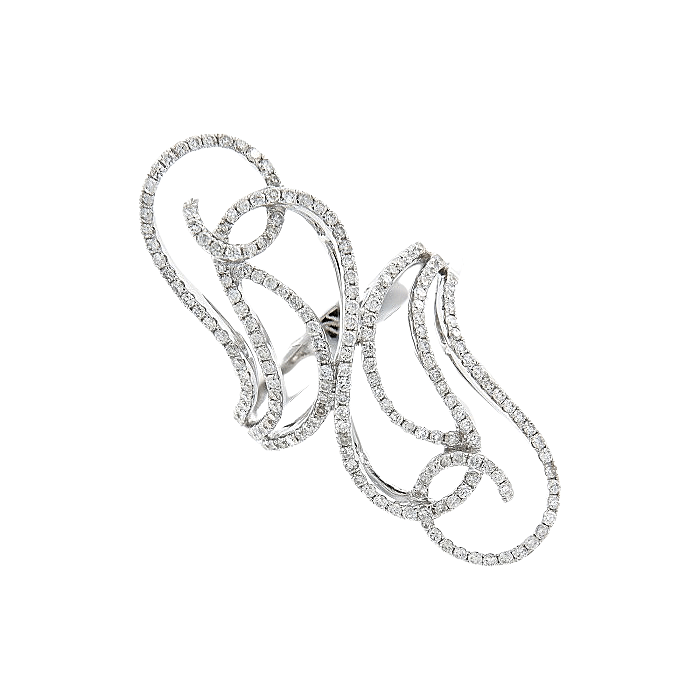  Artistic Cocktail Diamond Ring