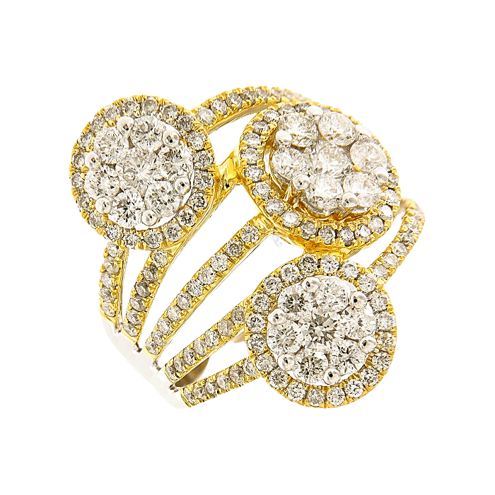 Artistic Cocktail Diamond Ring
