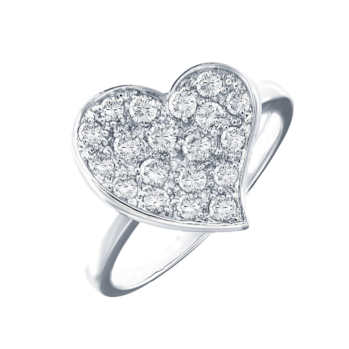 Heart Shape Diamond Dress Ring