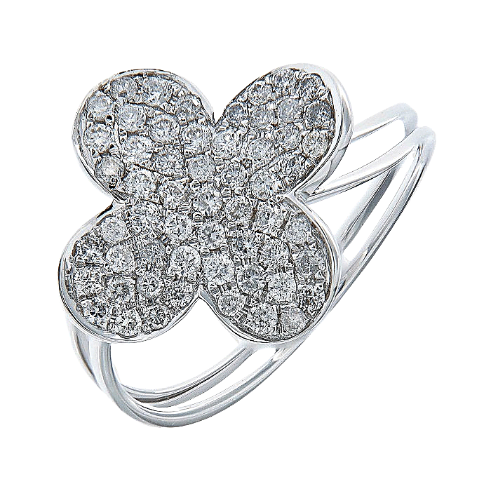 Floral Dress Diamond Ring