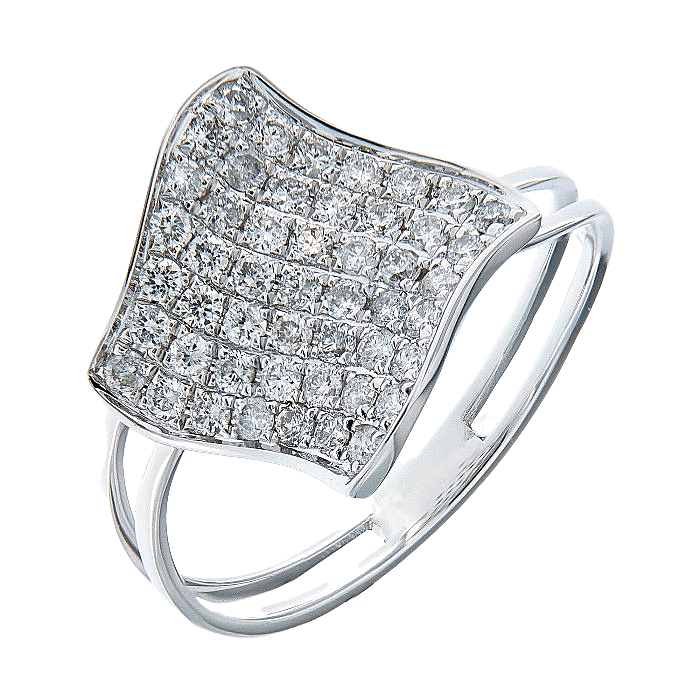  Leaf Shape Diamond Dress Ring