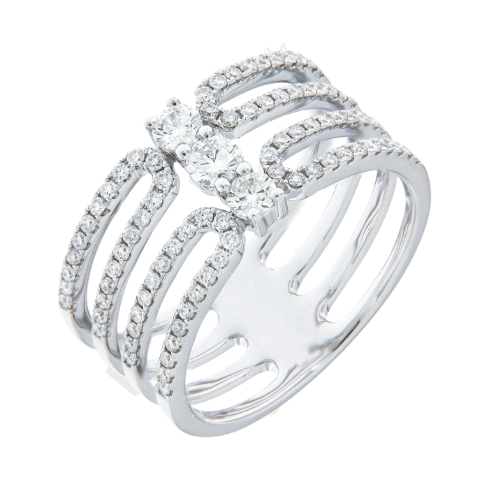  Fancy Cocktail Diamond Ring
