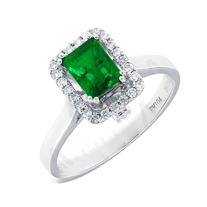  Fancy Emerald Diamond Ring