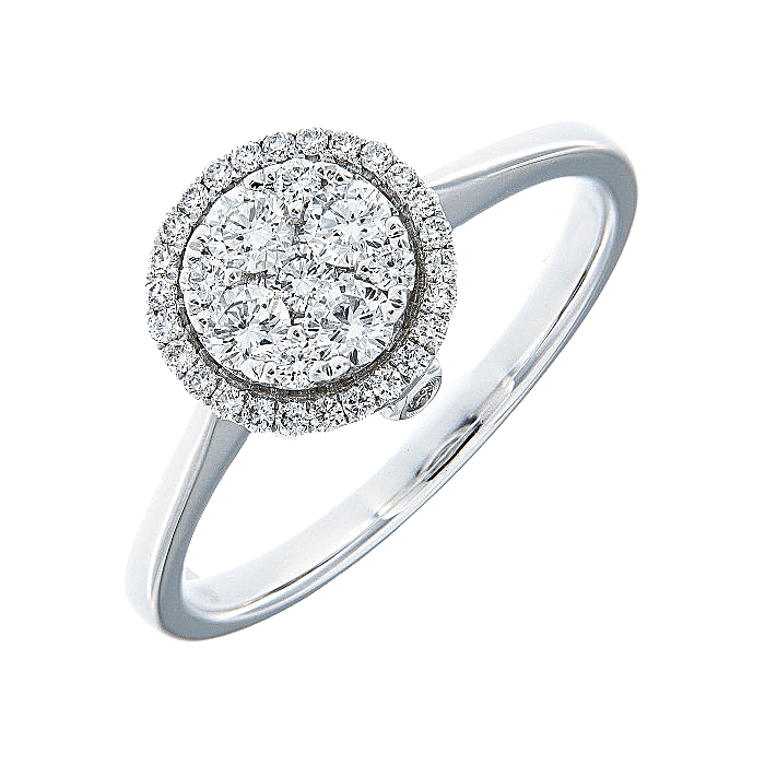 Round Shape Diamond Engagement Ring