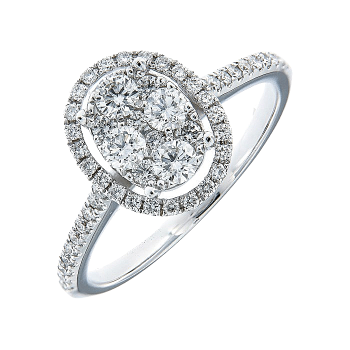  Oval Shape Diamond Engagement Ring