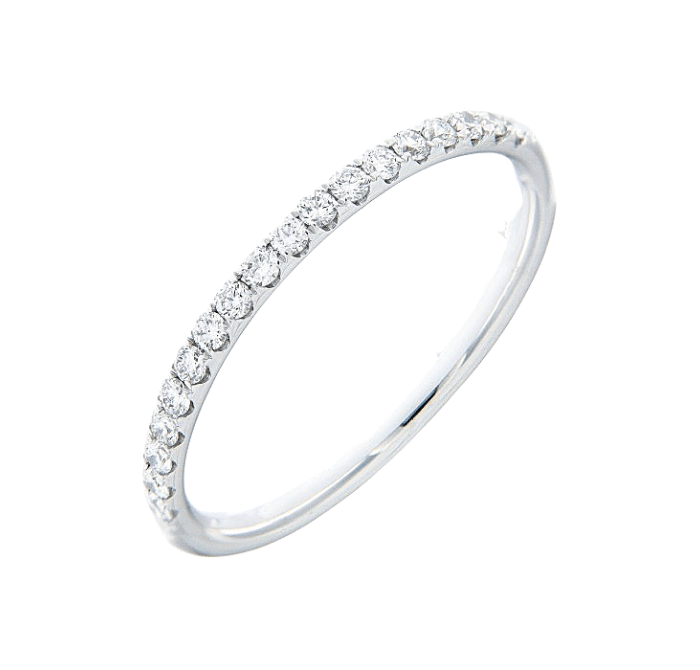 Micropave Diamond Wedding Ring