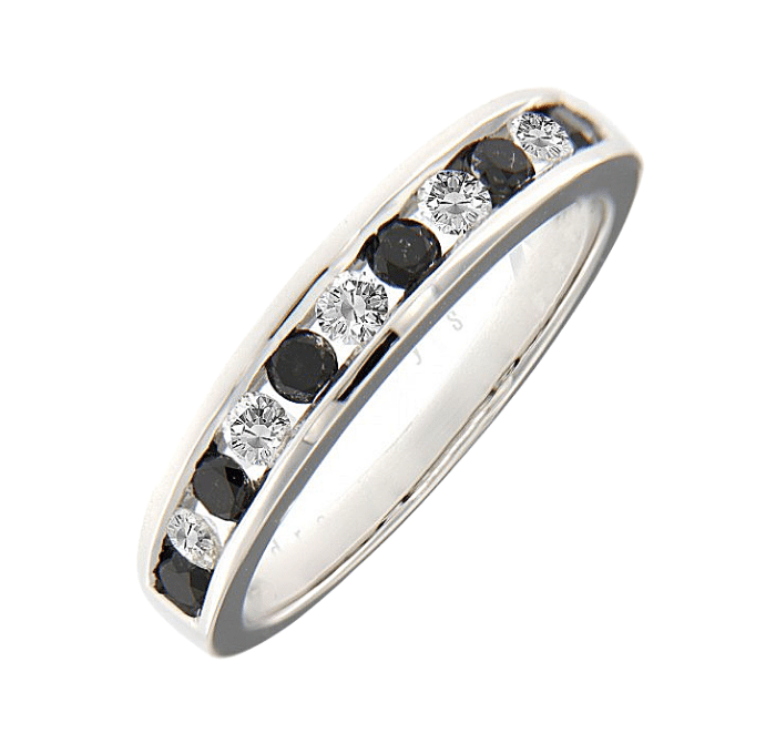 Channel Set Diamond Wedding Band