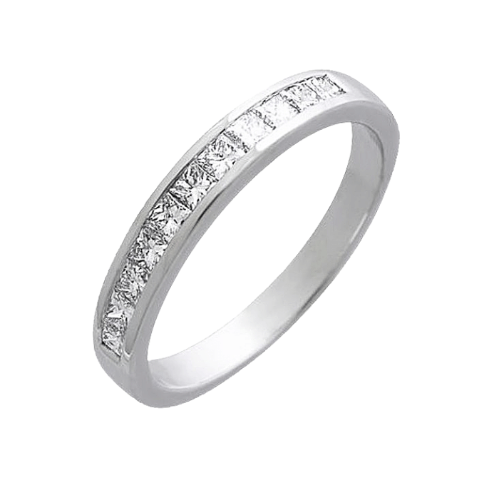 Channel Set Diamond Wedding Ring (0.50cts)