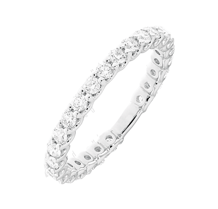 U Prong Diamond Wedding Ring
