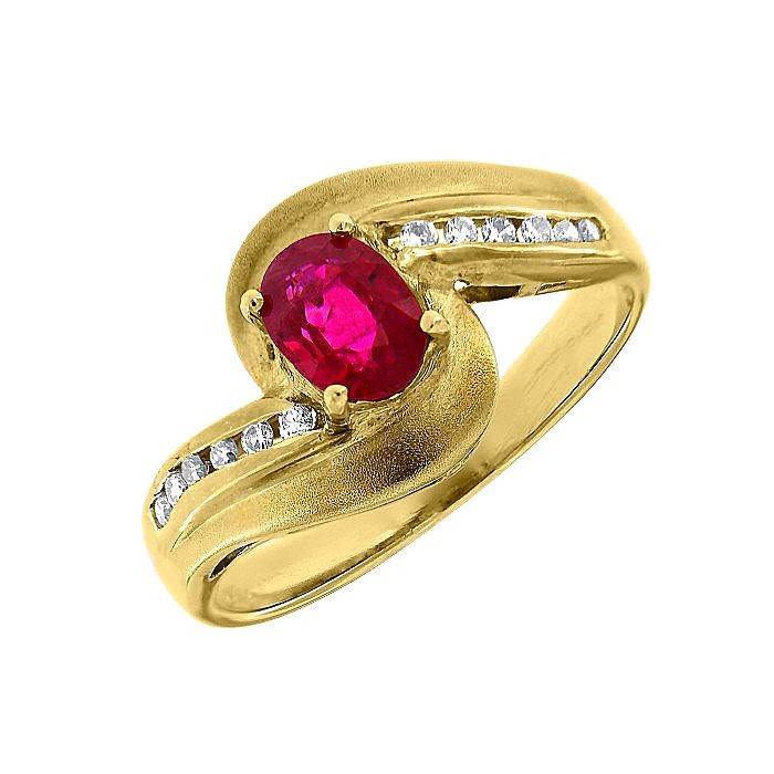 ruby & diamond designer ring