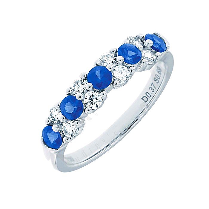 Sapphire Diamond Eternity Ring 