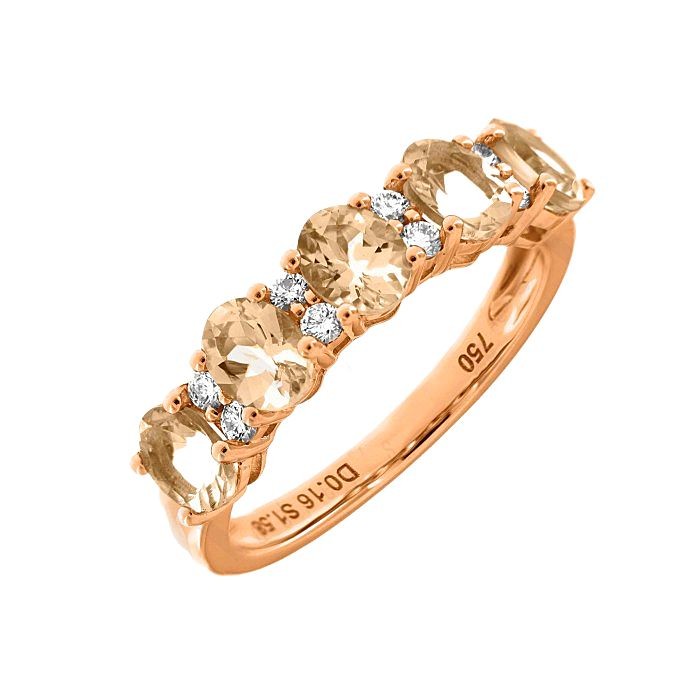 Morganite and Diamond Ring 