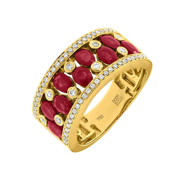Ruby & Diamond Designer Ring