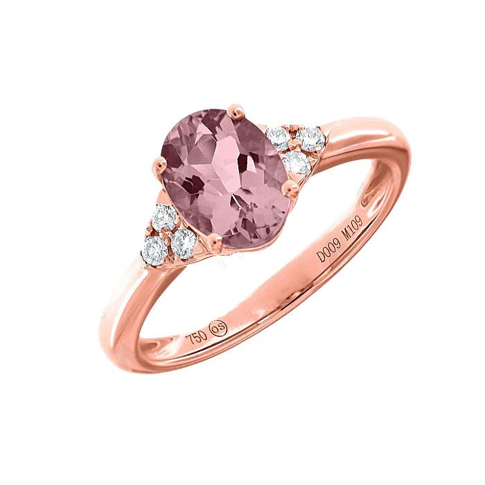 Morganite & Diamond Ring