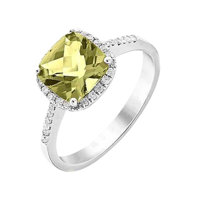 Quartz Diamond Ring