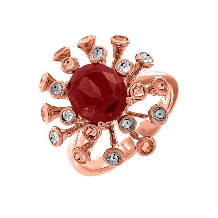 Garnet Diamond Ring