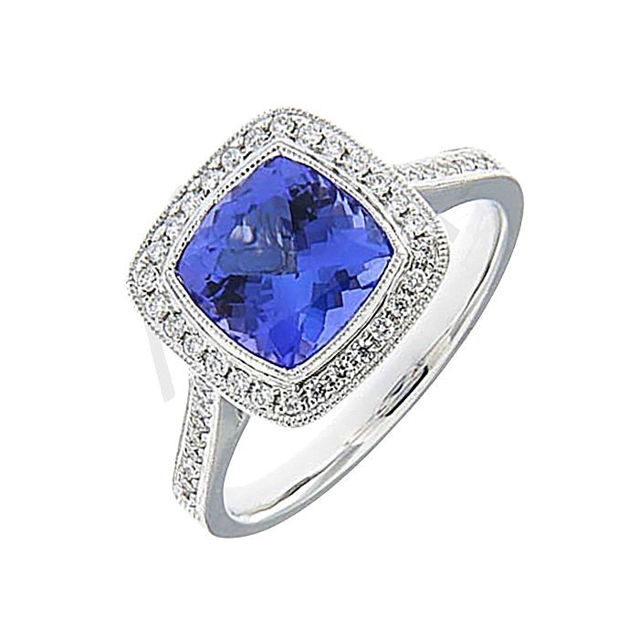 Gemstone Diamond Statement Ring