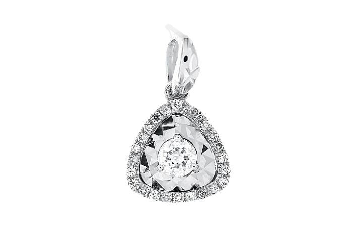  Gold Diamond Minimal Pendant
