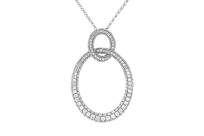Gold Diamond Modern Necklace 