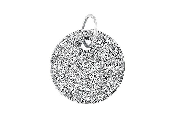 Diamond Micro Pave Circle Pendant