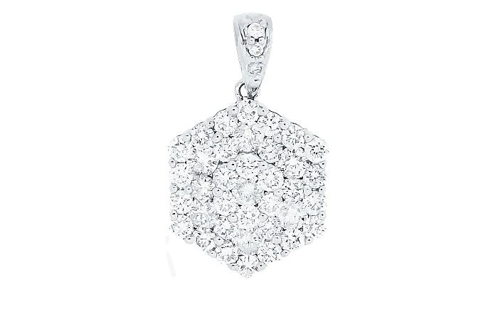 Gold Diamond Minimal Pendant