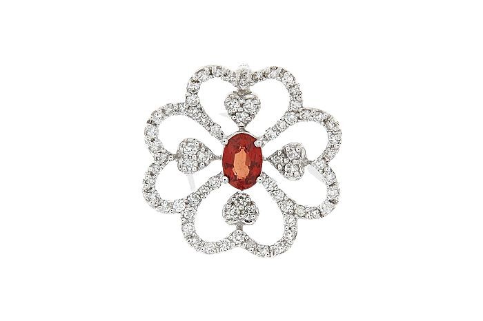 oval-shaped Sapphire Pendant 