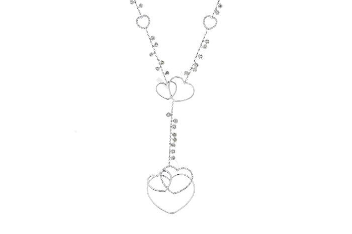 Diamond Chandelier Heart Shape Necklace