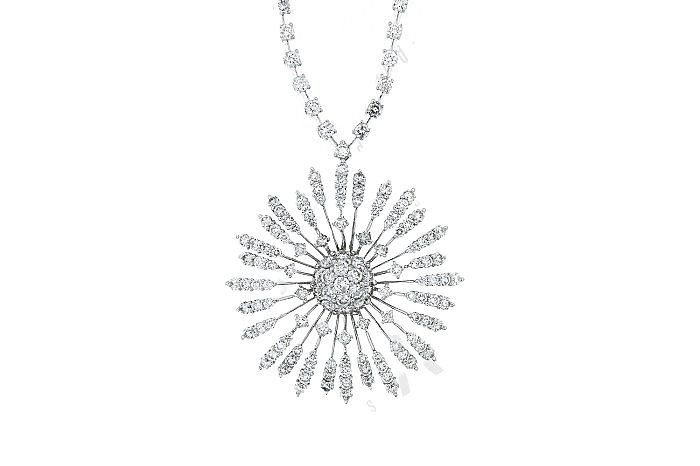 Diamond Star Chandelier Necklace