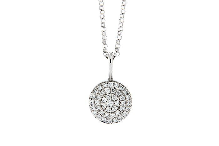 Gold Pave Diamond Necklace