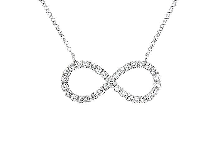 Infinity Diamond Minimal Necklace