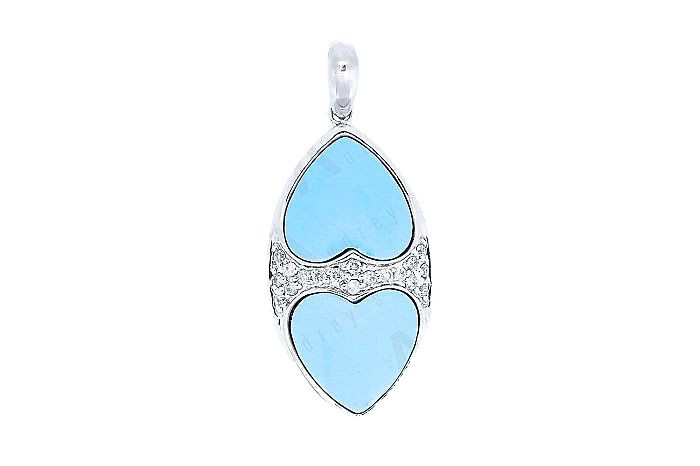turquoise minimal Pendant