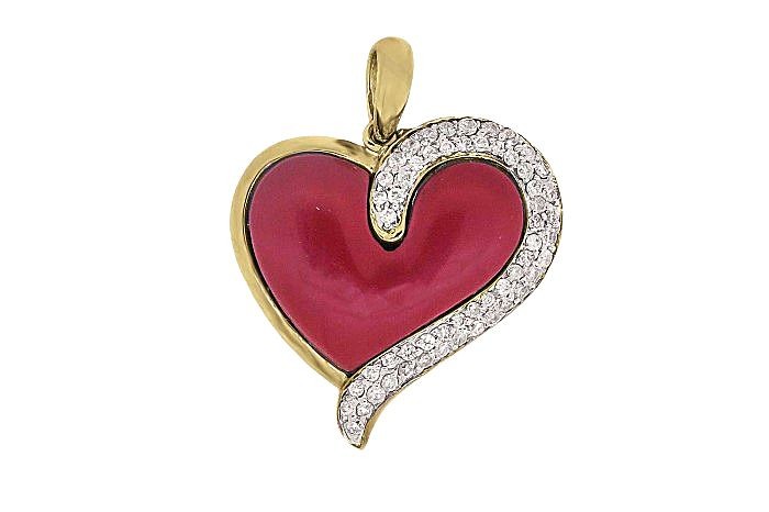 Diamond And Gemstone Pendant