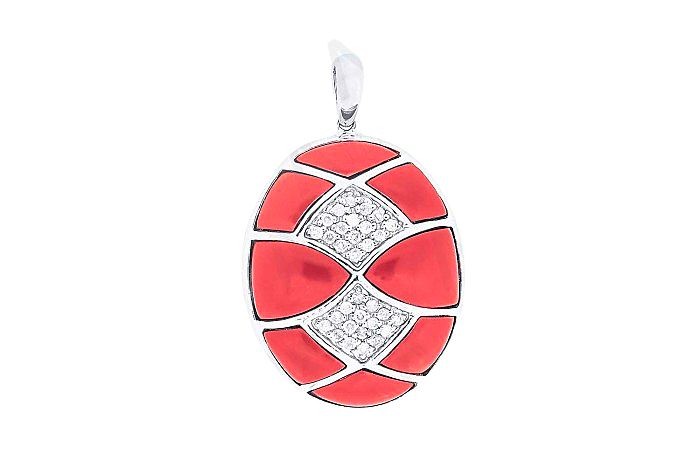 Diamond And Gemstone Pendant
