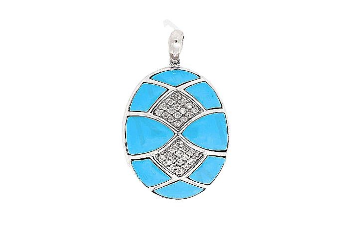 turquoise minimal Pendant
