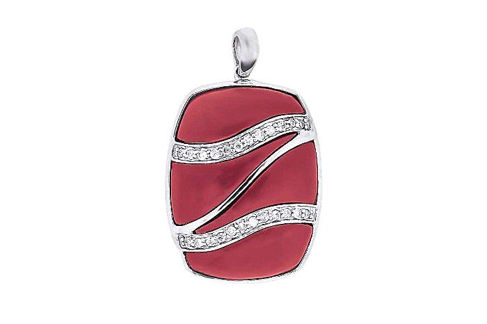 Diamond And Gemstone Pendant